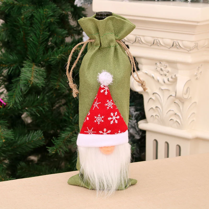 Decorative Holiday Wine Bottle Cover Stornfield