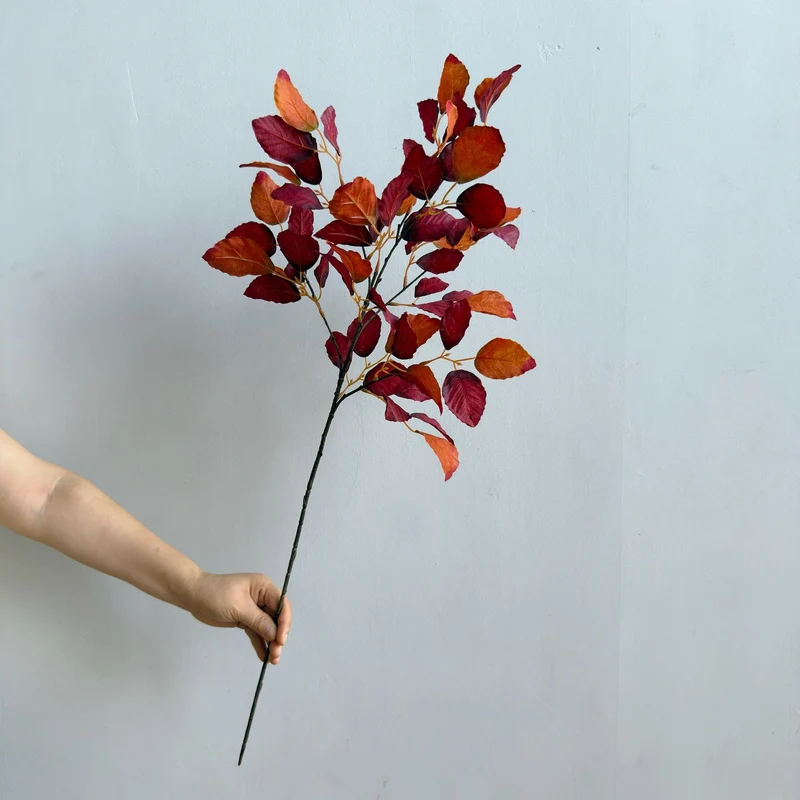 Elegant Faux Leaf Stem