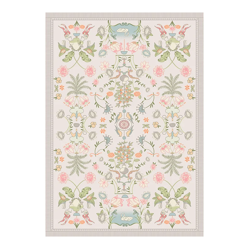 Vintage-Inspired Ornate Area Rug
