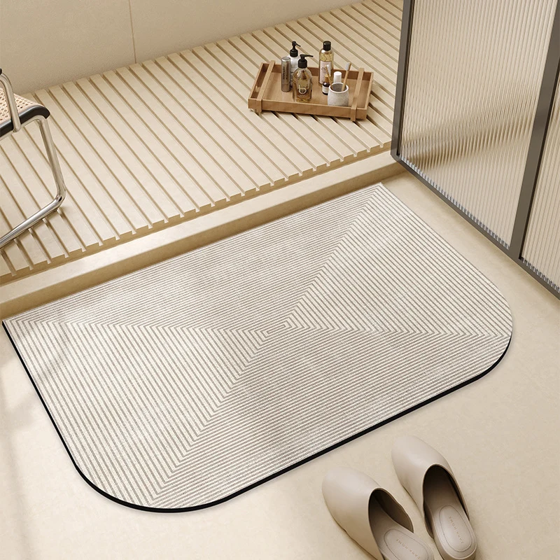 Vintage-Inspired Floral Printed Bath Mat