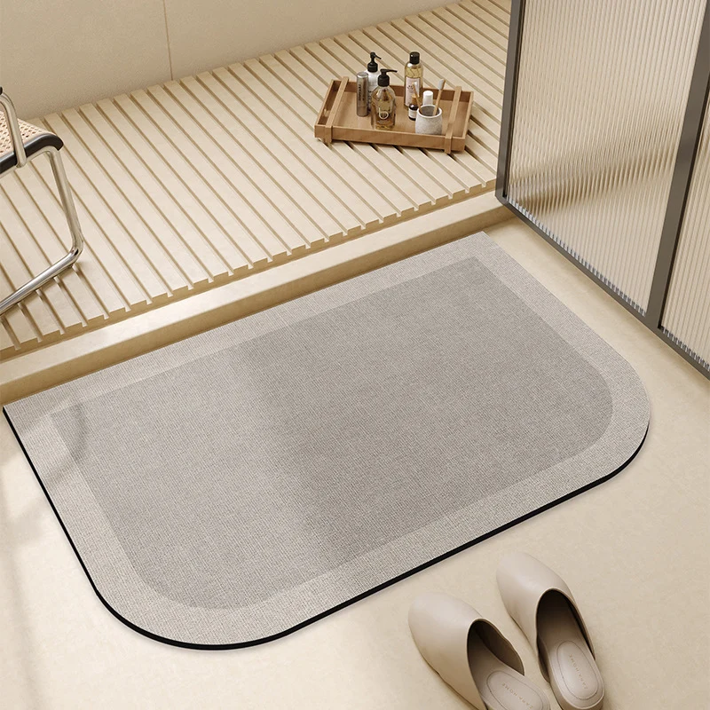 Vintage-Inspired Floral Printed Bath Mat
