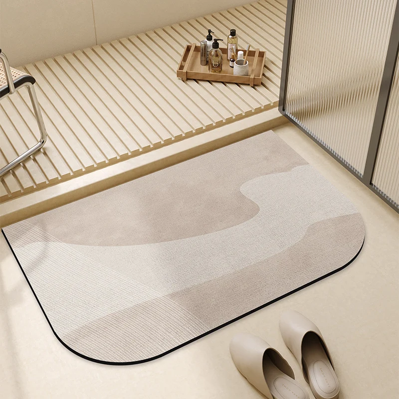 Vintage-Inspired Floral Printed Bath Mat