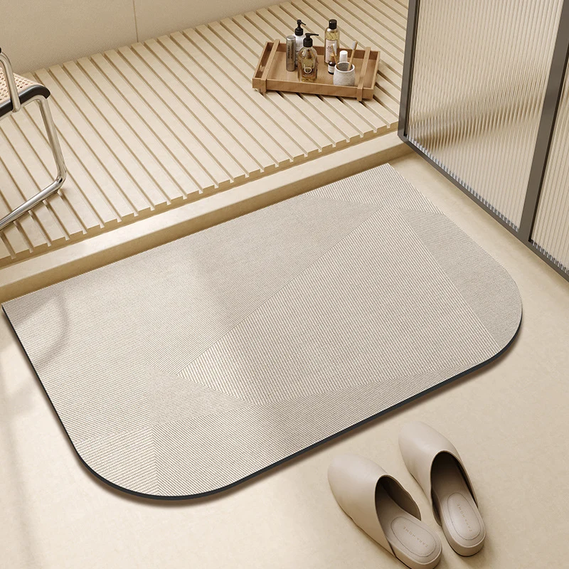 Vintage-Inspired Floral Printed Bath Mat