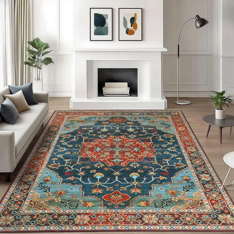 Vintage-Inspired Floral Area Rug