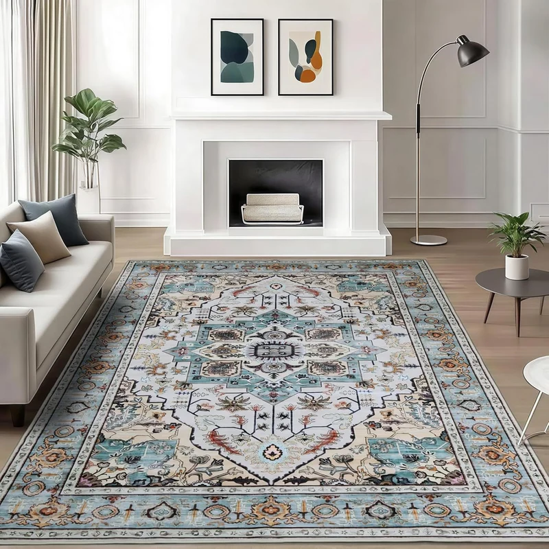 Vintage-Inspired Floral Area Rug