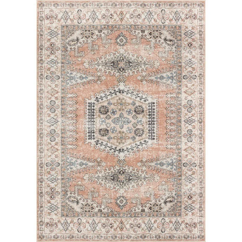 Vintage Floral Patterned Area Rug