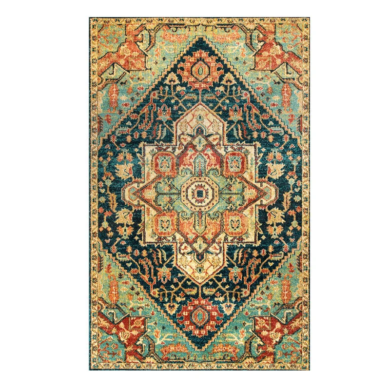 Vintage Floral Patterned Area Rug