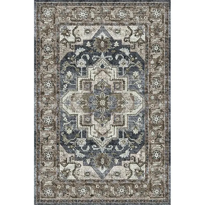 Vintage Floral Patterned Area Rug