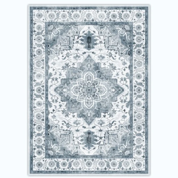 Vintage Floral Patterned Area Rug