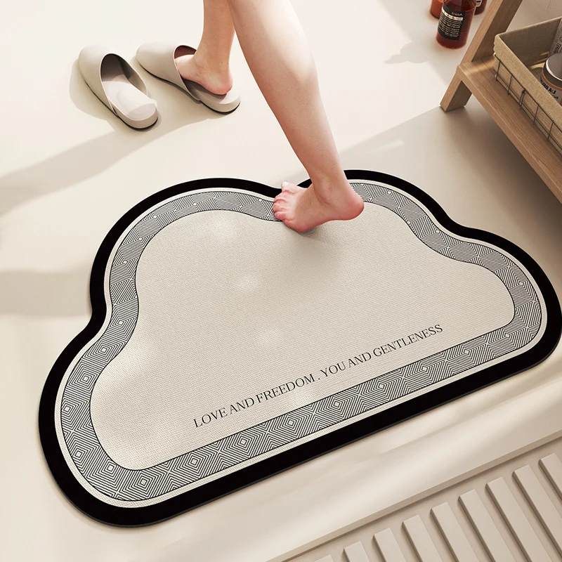 Stylish Cloud-Shaped Bath Mat
