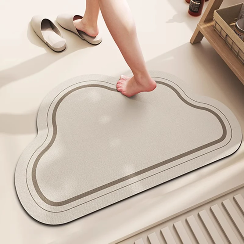 Stylish Cloud-Shaped Bath Mat