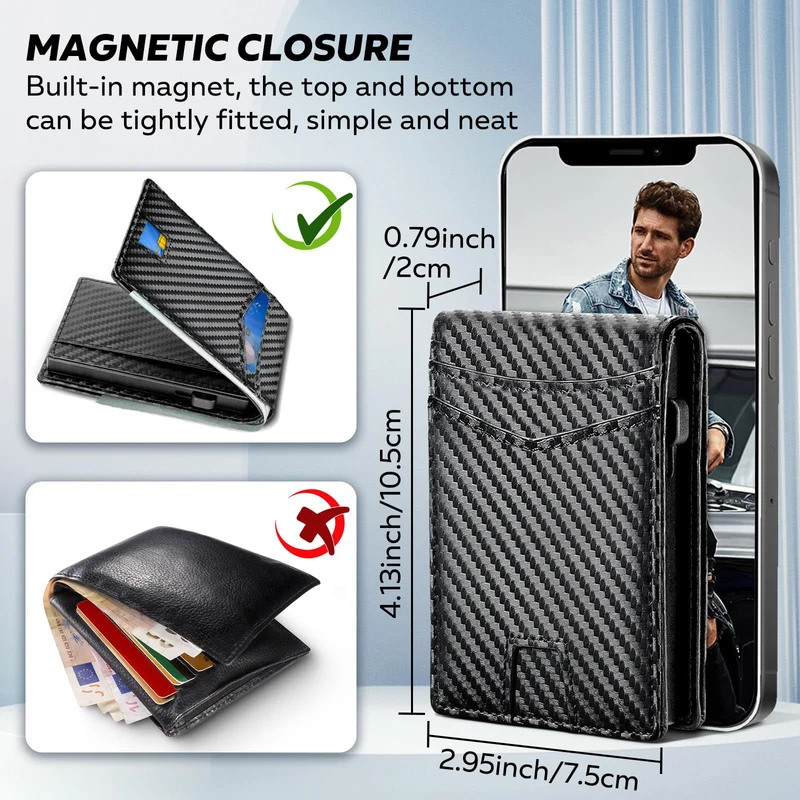 Slim Carbon Fiber Kartenhalter Karnz