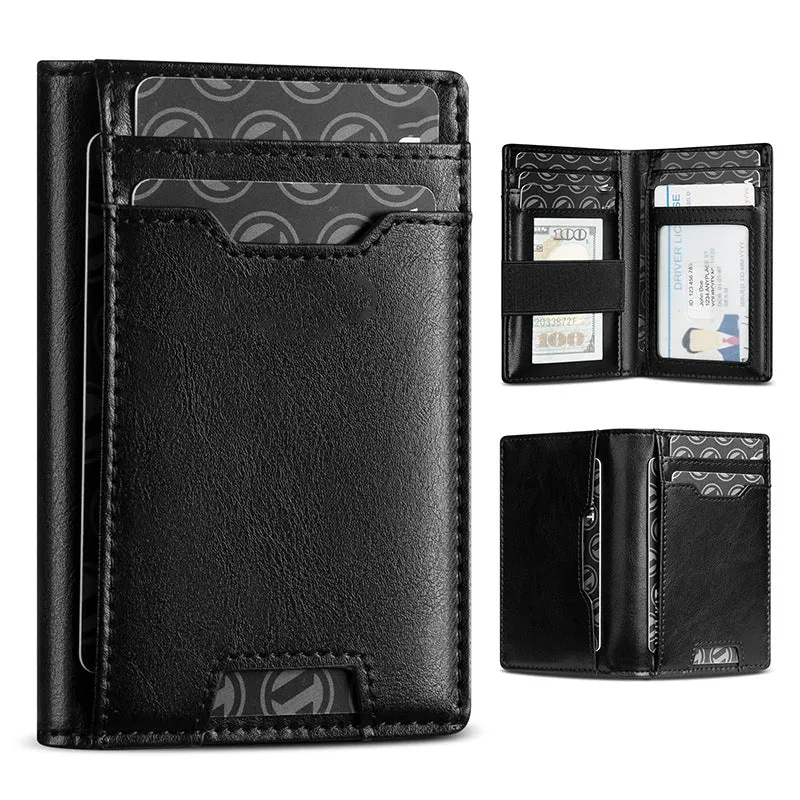 Schlanker Multi-Pocket Leder Geldbeutel Karnz