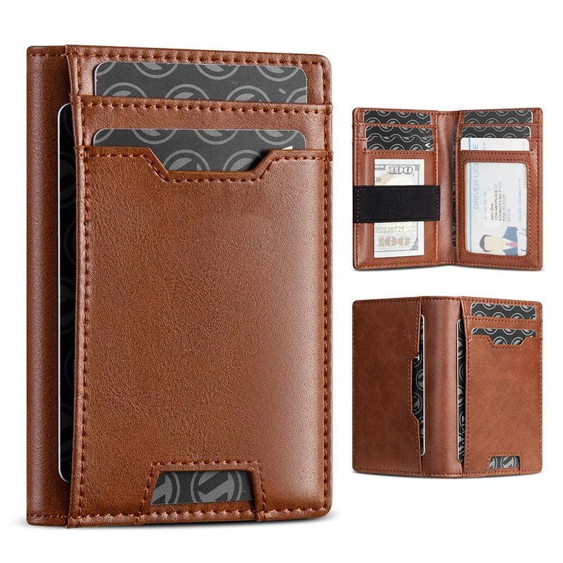 Schlanker Multi-Pocket Leder Geldbeutel Karnz