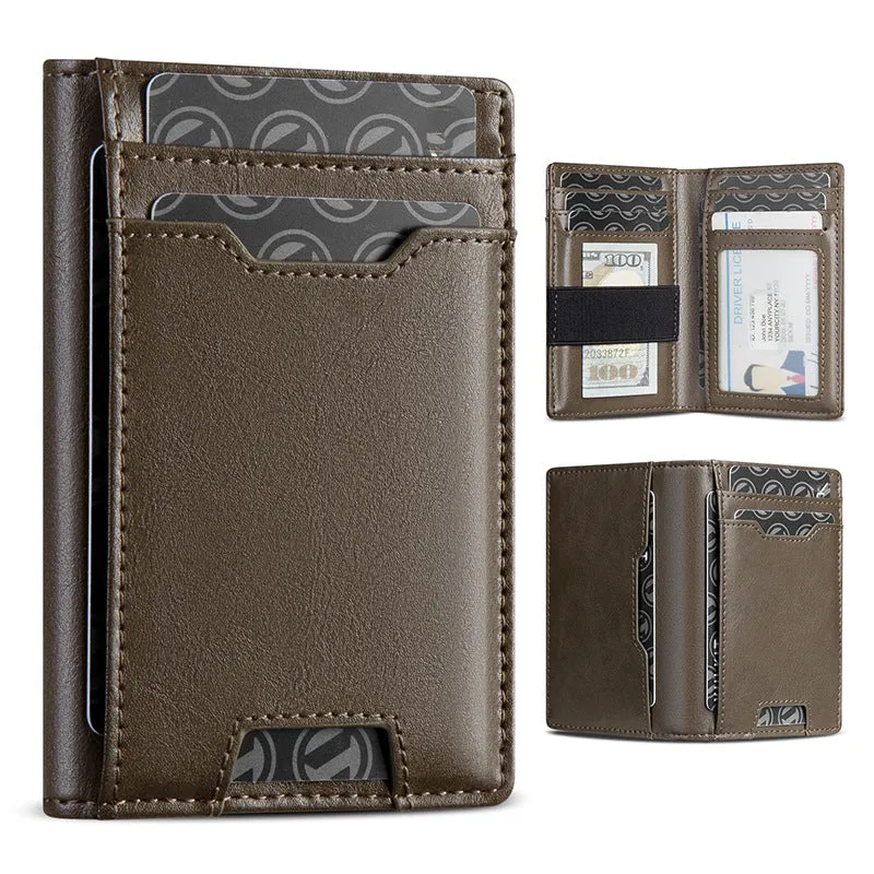 Schlanker Multi-Pocket Leder Geldbeutel Karnz