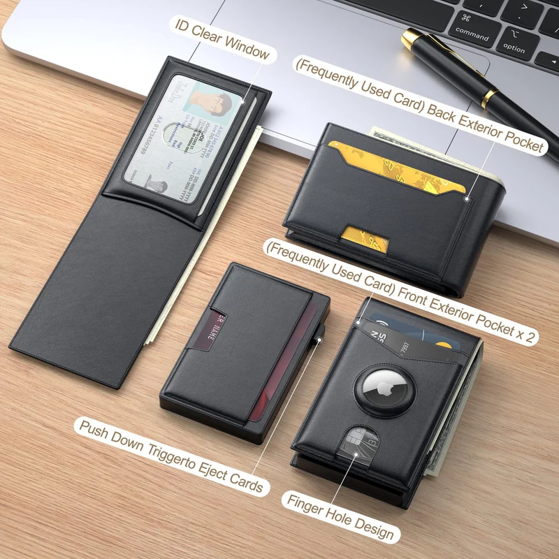 RFID blockierende Lederbrieftasche Karnz