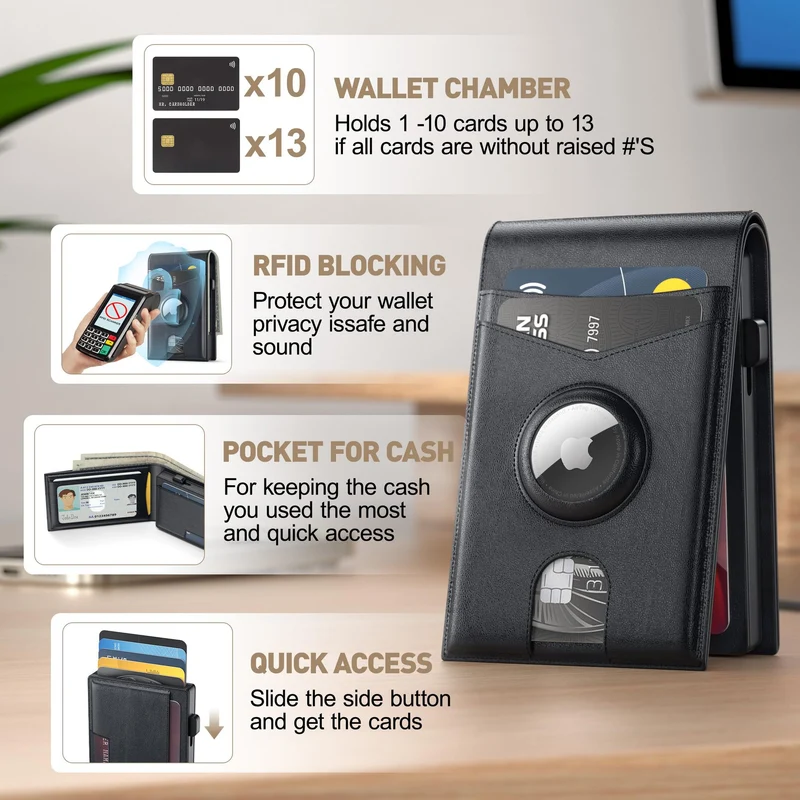 RFID blockierende Lederbrieftasche Karnz