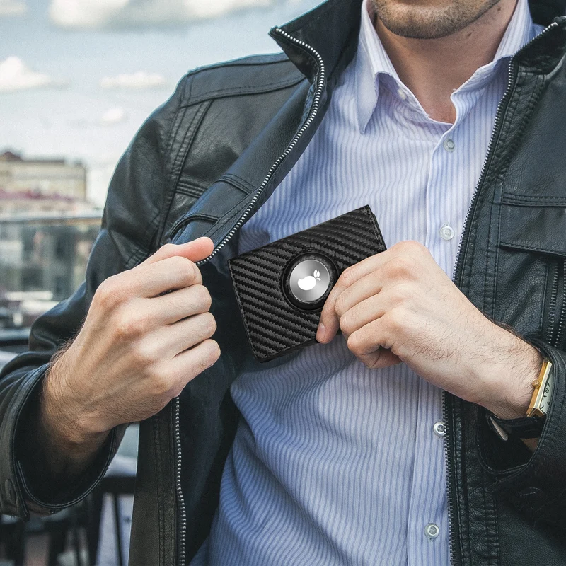 RFID-blockierende Carbonfaser-Brieftasche Karnz