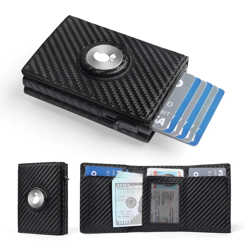 RFID-blockierende Carbonfaser-Brieftasche Karnz