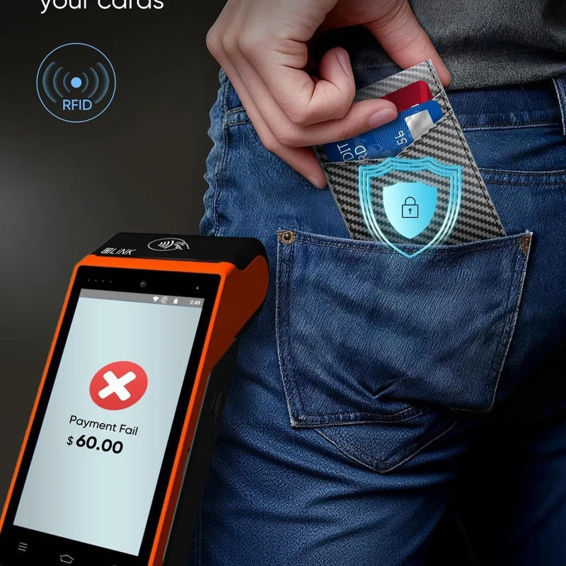 RFID-blockierende Carbonfaser Slim Wallet Karnz