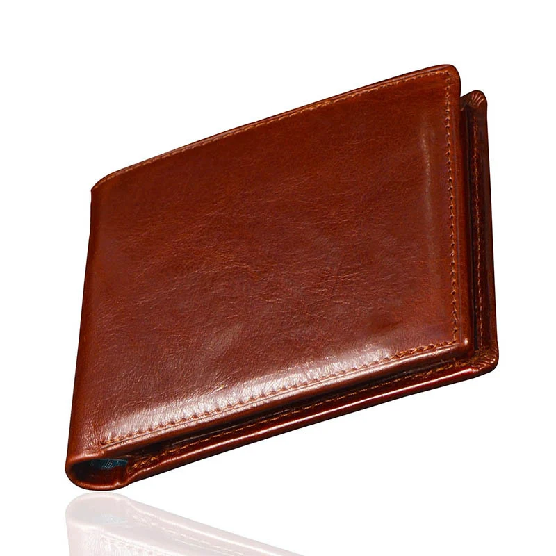 Luxuriöse Bi-Fold Leder Geldbörse Karnz
