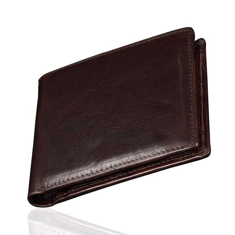 Luxuriöse Bi-Fold Leder Geldbörse Karnz