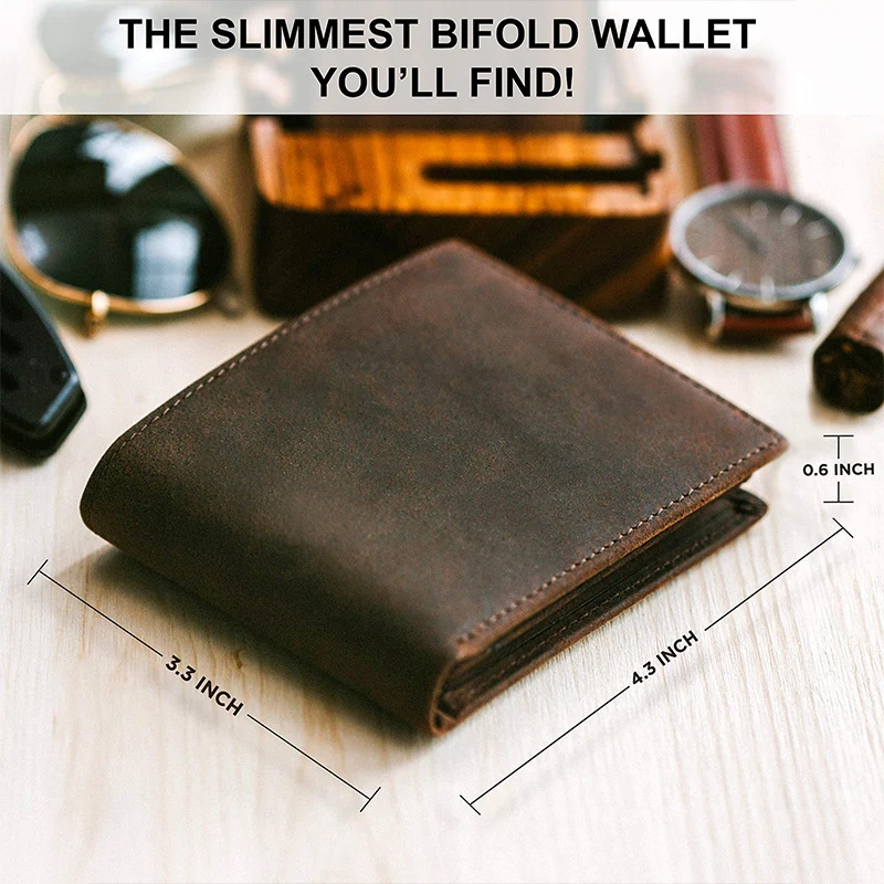 Elegante Leder-Brieftasche Karnz