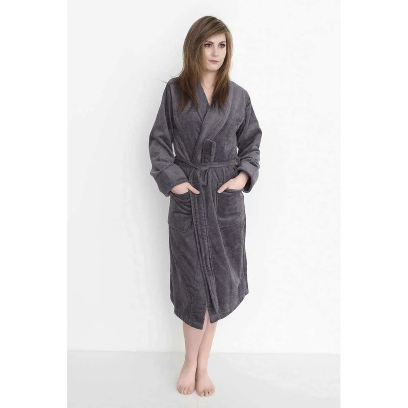 Heckett & Lane Bademantel Velours Baumwolle