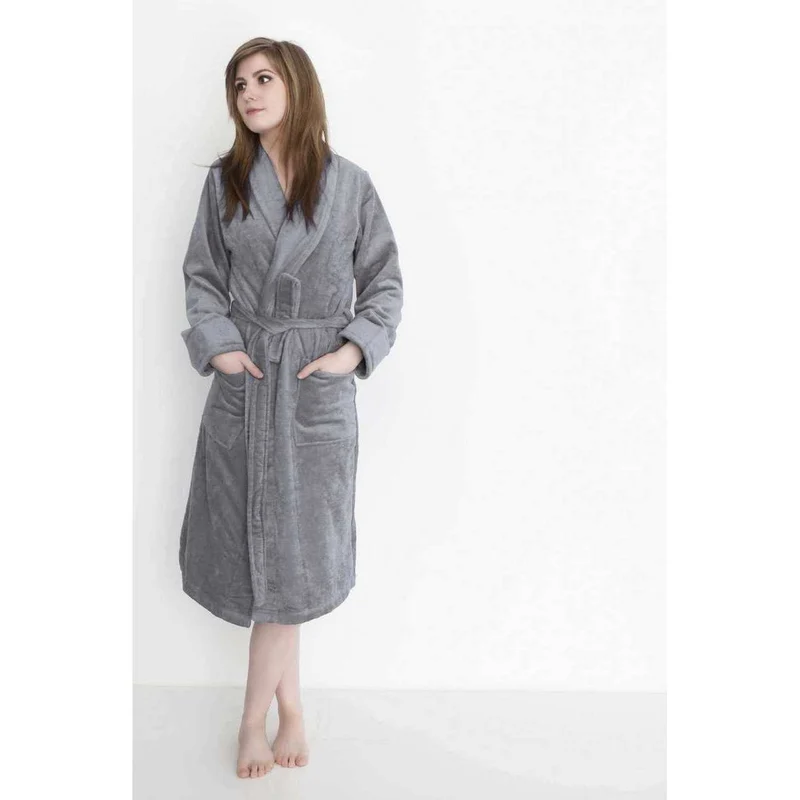 Heckett & Lane Bademantel Velours Baumwolle