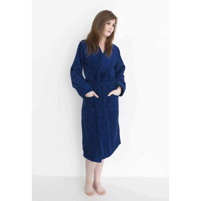 Heckett & Lane Bademantel Velours Baumwolle