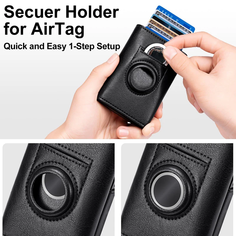 Kompakter RFID-blockierender Kartenhalter Karnz
