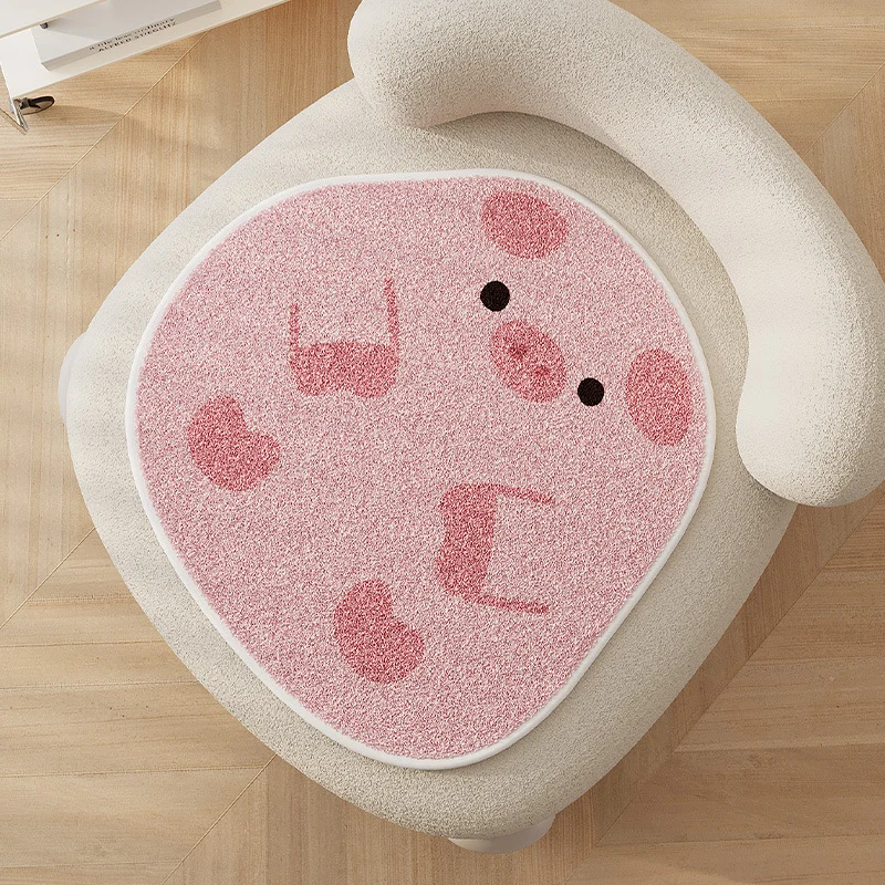 Acorn-Shaped Plush Chair Seat Cushion Pad with High-Pile Tufted Surface