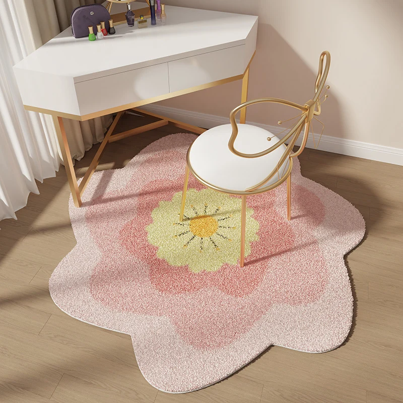 Playful Flower-Shaped Area Rug