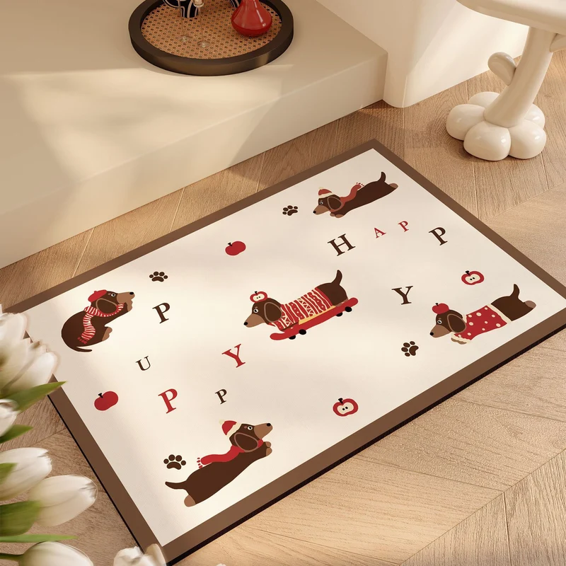 Playful Cat-Themed Bath Mat