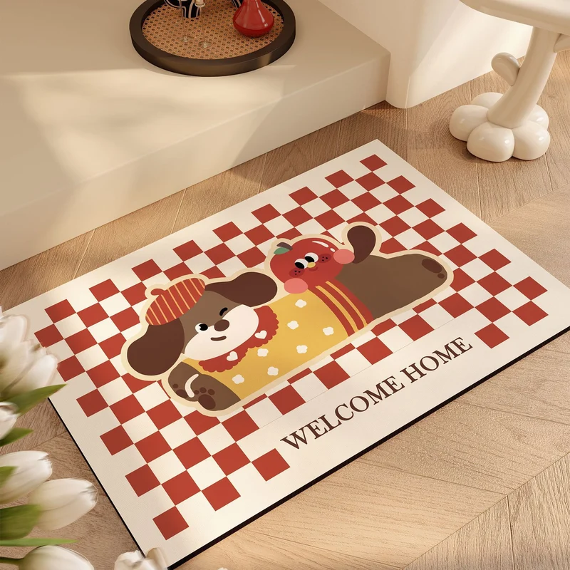 Playful Cat-Themed Bath Mat