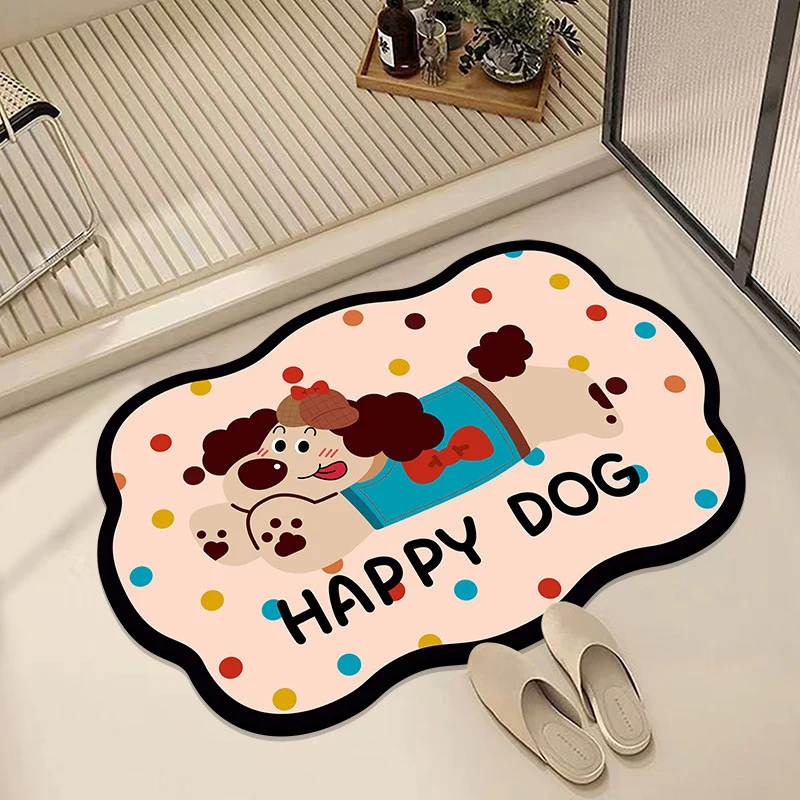 Playful Cat-Themed Bath Mat