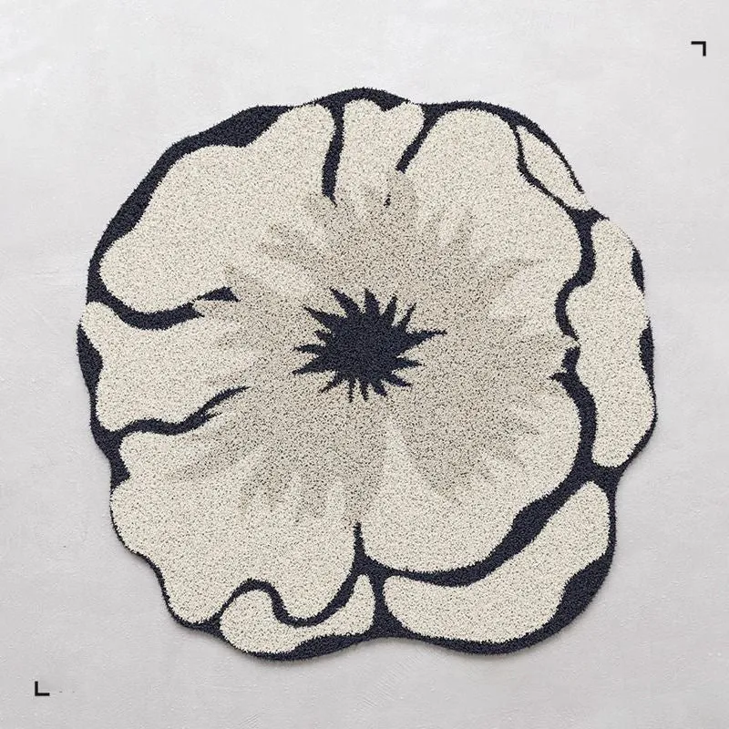 Floral Shaped Area Rug 1789754099
