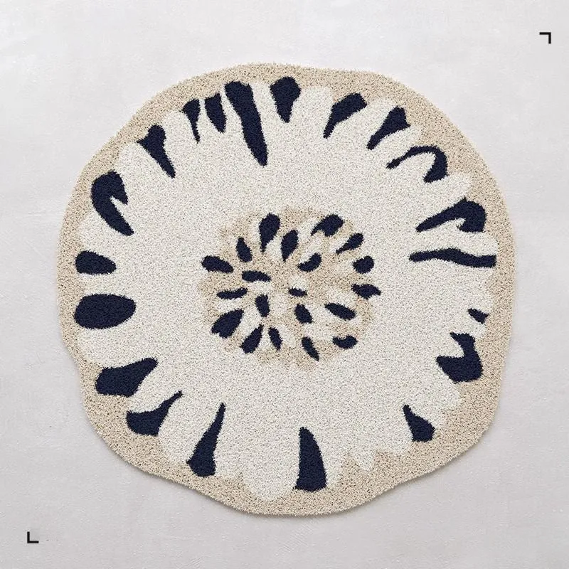 Floral Shaped Area Rug 1789754099