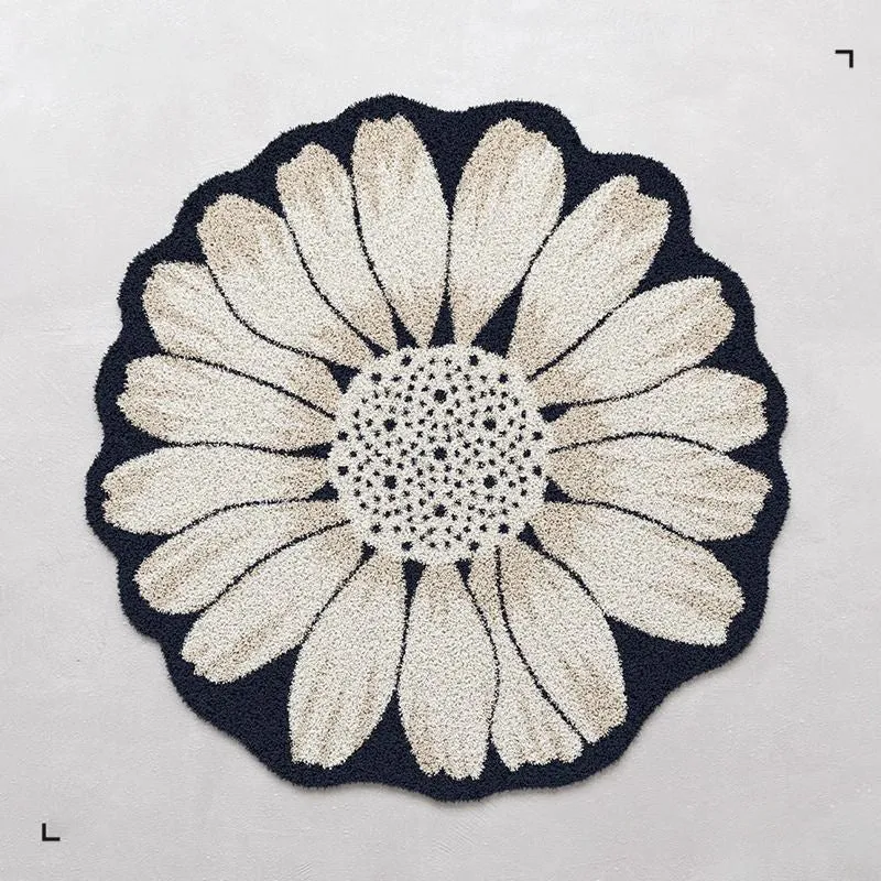 Floral Shaped Area Rug 1789754099