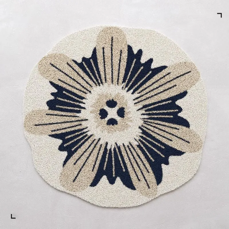 Floral Shaped Area Rug 1789754099