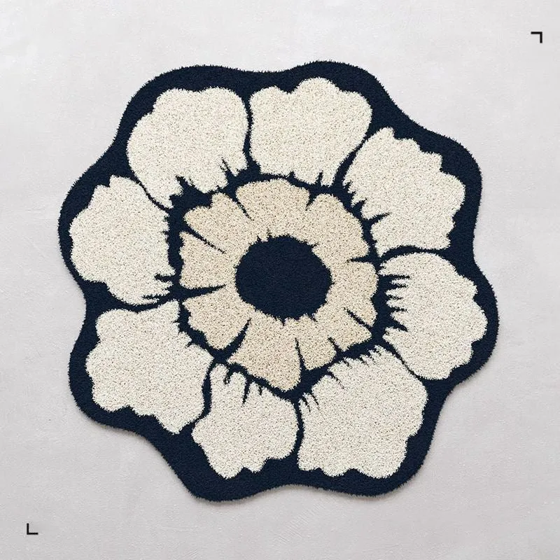 Floral Shaped Area Rug 1789754099