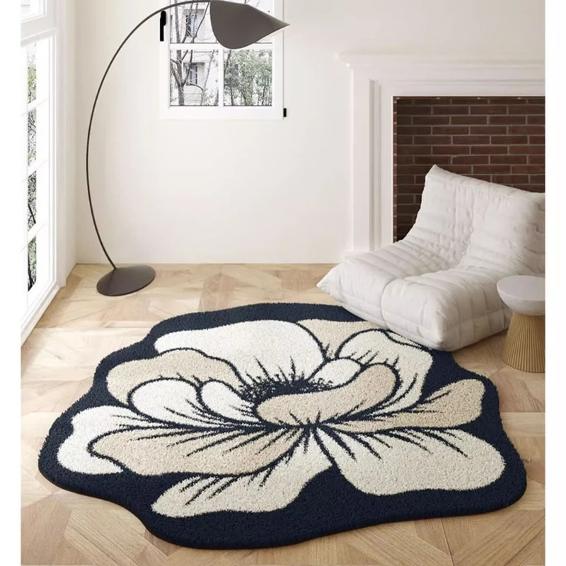 Floral Shaped Area Rug 1789754099