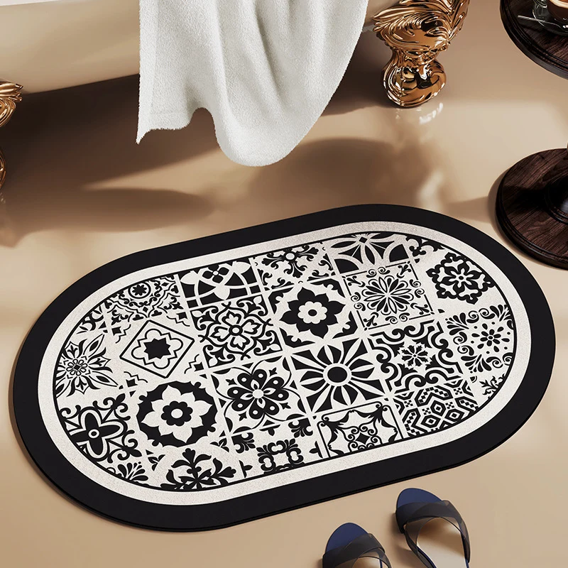 Floral Inspirational Bath Mat