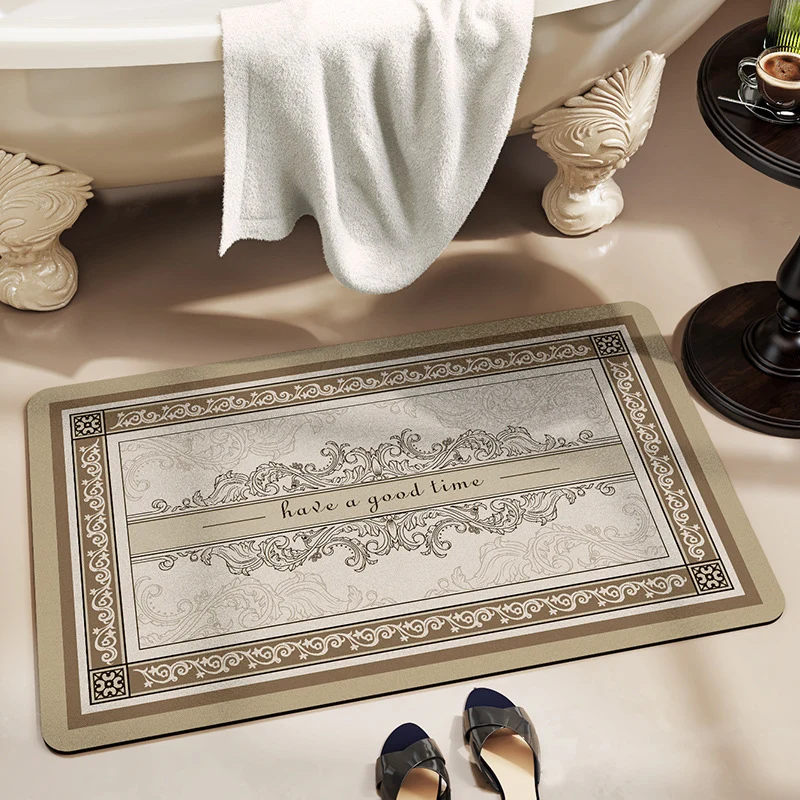 Floral Inspirational Bath Mat
