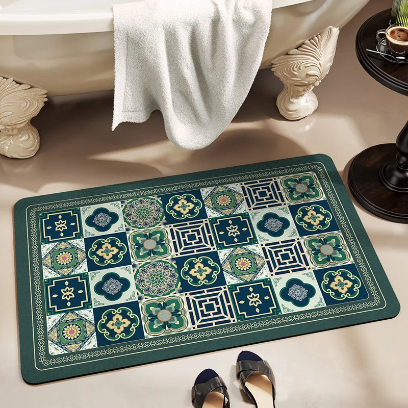 Floral Inspirational Bath Mat