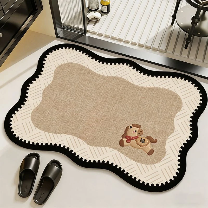 Elegant Vintage Floral Print Area Mat