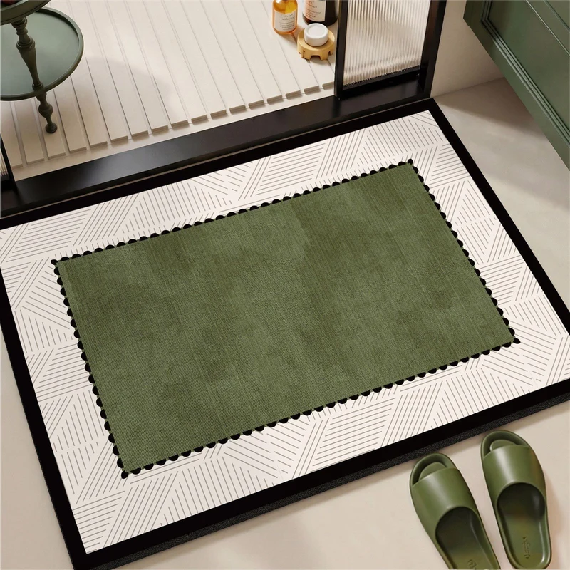 Elegant Vintage Floral Print Area Mat