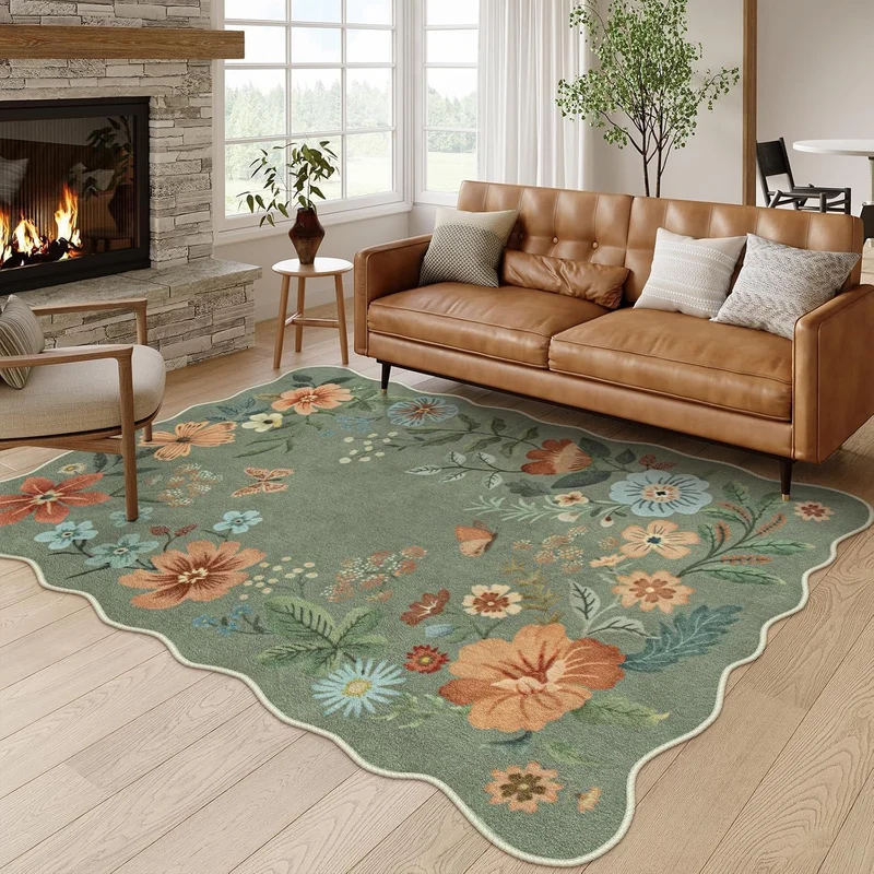 Decorative Floral Area Rug