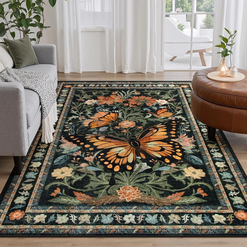 Decorative Floral Area Rug