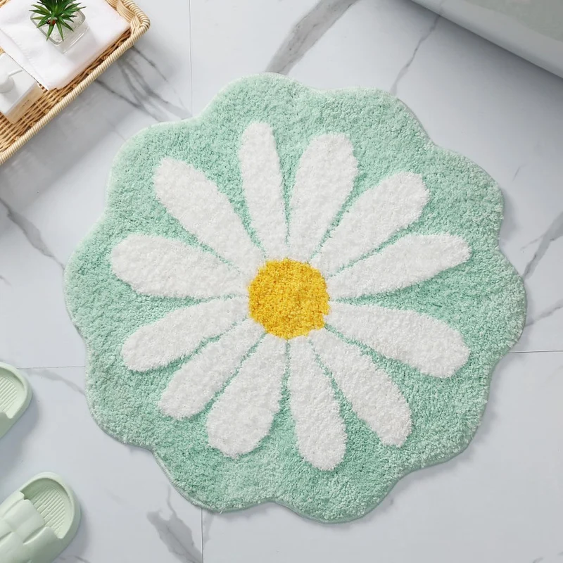 Decorative Daisy-Shaped Bath Mat